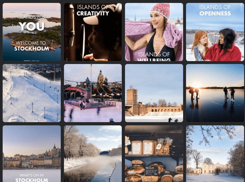 Screenshot of VisitStockholm's Facebook page