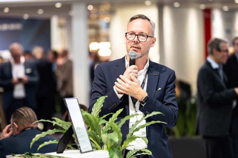 Expo Real 2023 Stockholm Business Regions booth together with Göteborg and Visit Skåne.