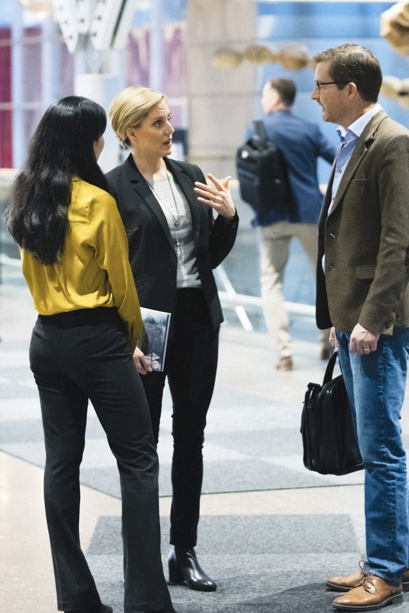 Business meeting and networking in Stockholm.