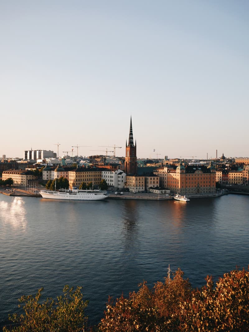 View from Ivar Los Park in central Stockholm.