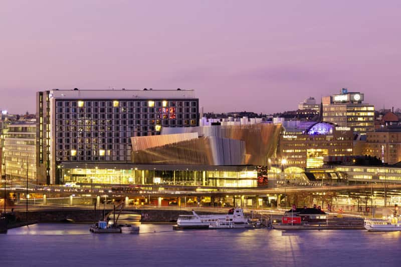 Evening view over Stockholm Waterfront